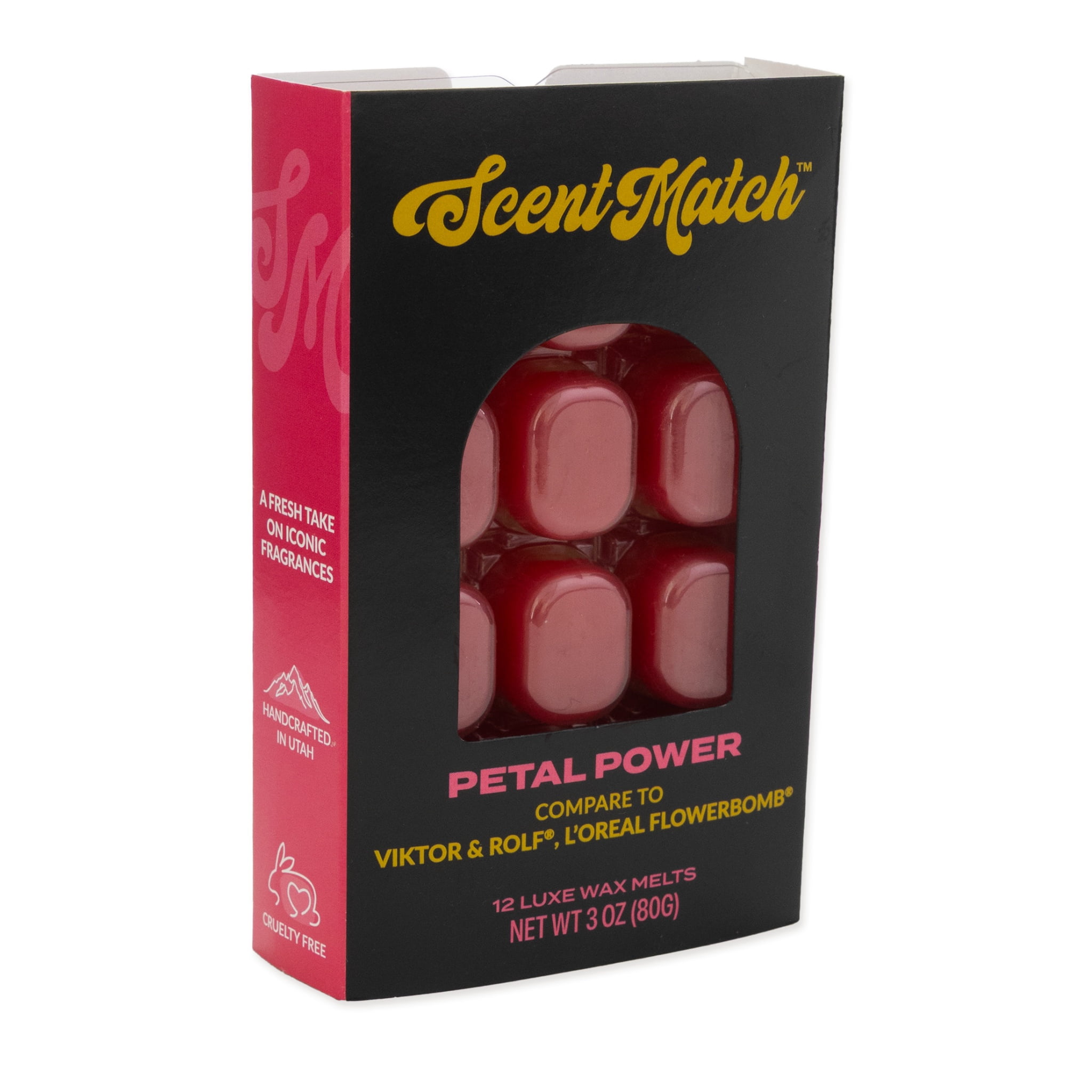 (3 pack) IllumiScents ScentMatch, 3 oz Wax Melts, Petal Power (Compare to: Viktor & Rolf - Flowerbomb)