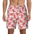 thumbnail image 2 of Picia Sweet Watermelon pattern Mens Swim Trunks with Compression Liner Stretch Beach Shorts Quick Dry with Zipper Pockets No-Chafing Board Shorts-X-Large, 2 of 9