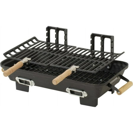 Marsh Allen 30052 Cast Iron Hibachi 10 by 18-Inch Charcoal Grill