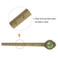 thumbnail image 4 of Unique Bargains 2pcs Metal Bookmark Ruler 10cm Metric Vintage Bookmark, Yellow & Green, 4 of 7