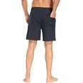 thumbnail image 5 of Mowujeit Men's Quick Dry Solid Swim Trunks with Mesh Liner - Summer Beach Shorts,Navy, Size XXL, 5 of 8