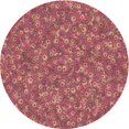 thumbnail image 1 of Ahgly Company Machine Washable Indoor Round Transitional Sunrise Orange Area Rugs, 4' Round, 1 of 7