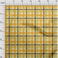 thumbnail image 2 of oneOone Viscose Jersey Light Yellow Fabric Madras Check Sewing Fabric By The Yard Printed Diy Clothing Sewing Supplies 60 Inch Wide, 2 of 5