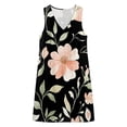 thumbnail image 5 of Womens Dresses Plus Size V-Neck Sleeveless Floral Printed Boho Summer Casual Loose Tank Dress with Pockets Beach Vacation Outfits, 5 of 8