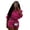 rose red, variant on Women's Windbreaker Jacket and Colorblock Shorts 2-Piece Tracksuit Set