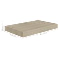 thumbnail image 4 of vidaXL Floating Wall Shelves 4 pcs Oak 40x23x3.8 cm MDF, 4 of 5