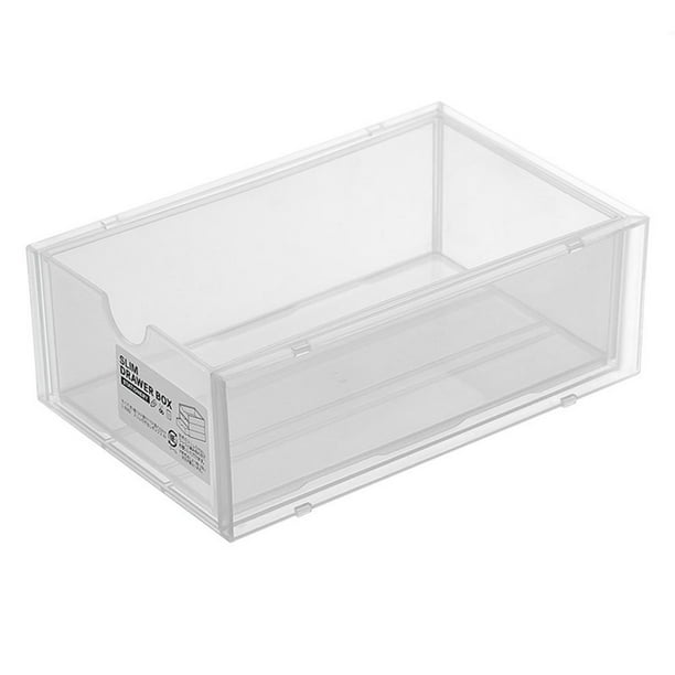 Organizador de maquillaje NikouMX Caja de almacenamiento de escritorio plástico apilable