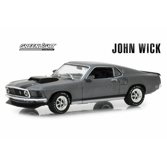 1969 Ford Mustang Boss 429 Hard Top, John Wick - Greenlight 86540 - 1/43 scale Diecast Model Toy Car