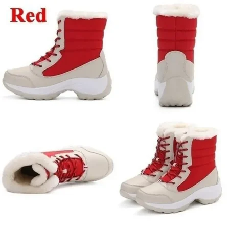 

Women‘s Winter Thermal Insulated Snow Shoes Warm Plush Lined Mid Calf Snow Boots Women‘s Footwear