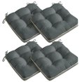 thumbnail image 1 of Cojines para silla AMCATON, paquete de 4, 48 x 48 cm, espuma gris, 1 of 9