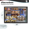 thumbnail image 4 of Stupell Industries Traditional Parisian Brasserie Terrace Black Floating Frame Canvas Art, 25 x 17, by Alan Blaustein, 4 of 8