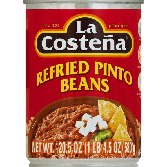 La Costena Refried Pinto Beans, 20.5 Oz (Pack of 18)