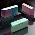 thumbnail image 1 of Altavoz subwoofer inalámbrico compatible con Bluetooth, manos libres, portátil, para exteriores, oficina, hogar, color rosa, 1 of 8