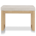 thumbnail image 3 of Bouclair Banc en Tissu Avoine et Bois Naturel, 3 of 4