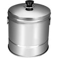 thumbnail image 1 of Stainless Steel Steamer Rice Container with Inset Draining Basket, Large Rice Cooling Bowl Sushi Server Rice Tub for Hotel, 31cmx25cm, 1 of 1