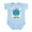 Sky Blue, variant on CafePress - 100% Made In Aruba Infant Creeper - Baby Light Bodysuit, Size Newborn - 24 Months