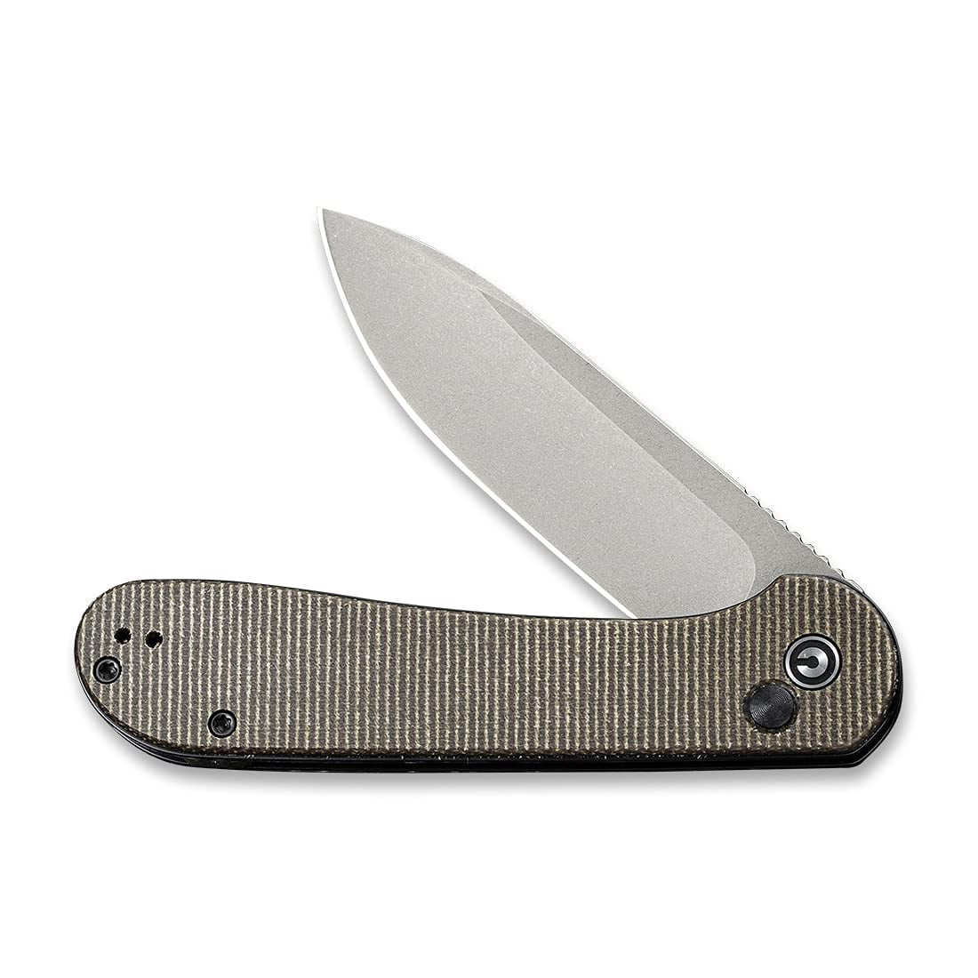 CIVIVI Pocket Folding Knife Button Lock Elementum 3.47" 14C28N Blade C2103C
