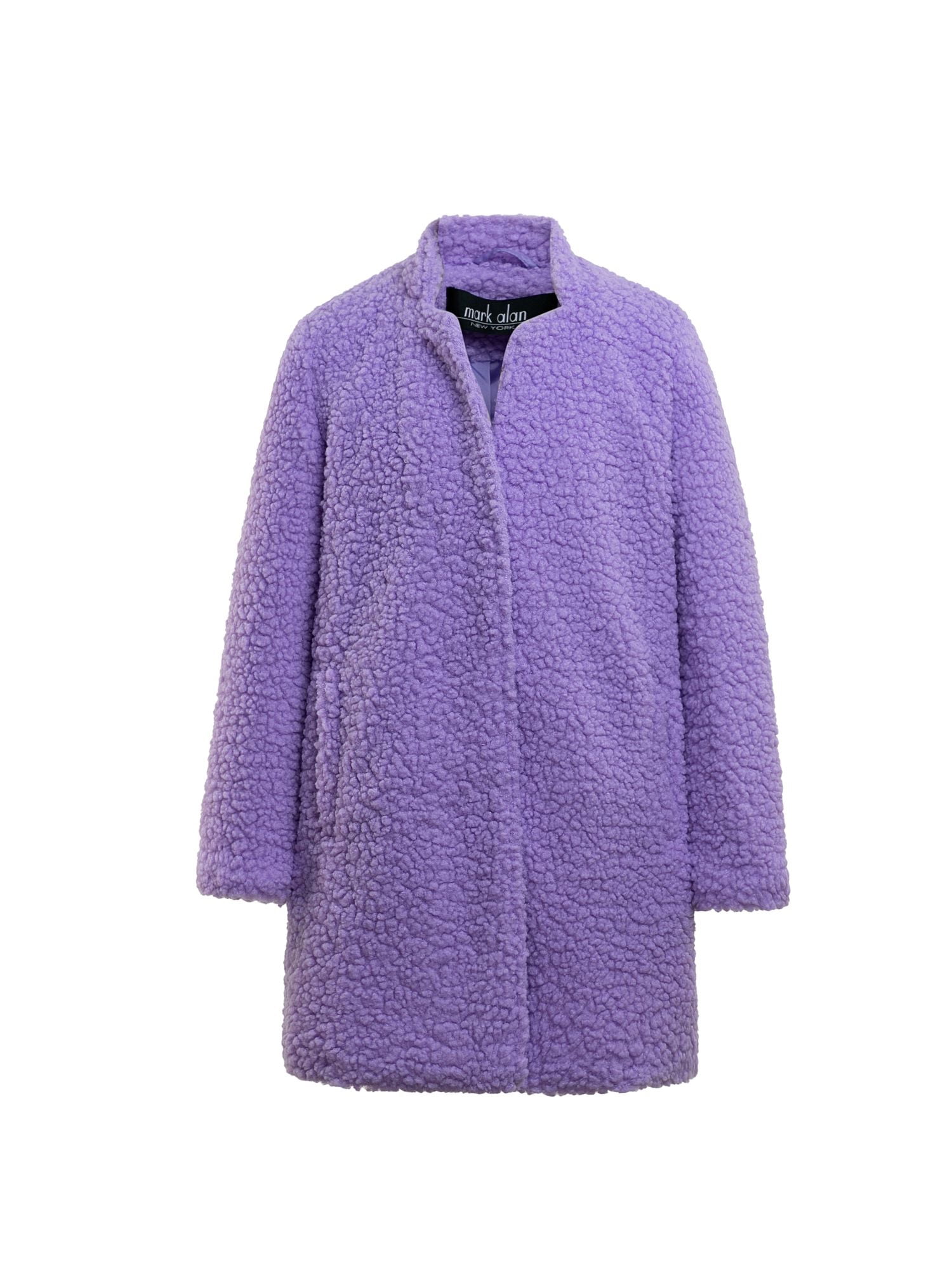 purple sherpa coat