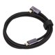 thumbnail image 2 of Cable de datos tipo C a tipo C, codo, carga rápida de 100W, resistente al desgaste, chapado en oro, Cable USB Plug and Play para portátiles de 150cm/59,1 pulgadas, 2 of 5