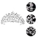 thumbnail image 4 of KAKOWELY Diadema de tiara nupcial, corona para fiesta de bodas, tocado para fiesta de bodas, suministro de tocado, 4 of 4