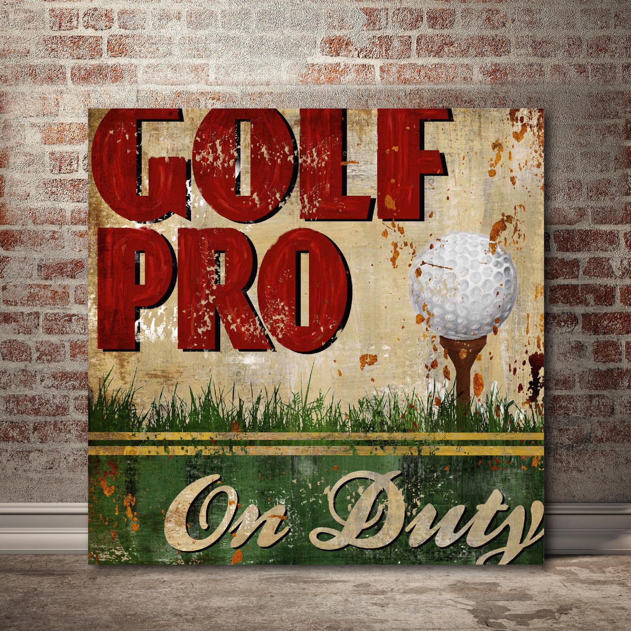Golf Pro Gallery-Wrapped Canvas Wall Art, 16x16