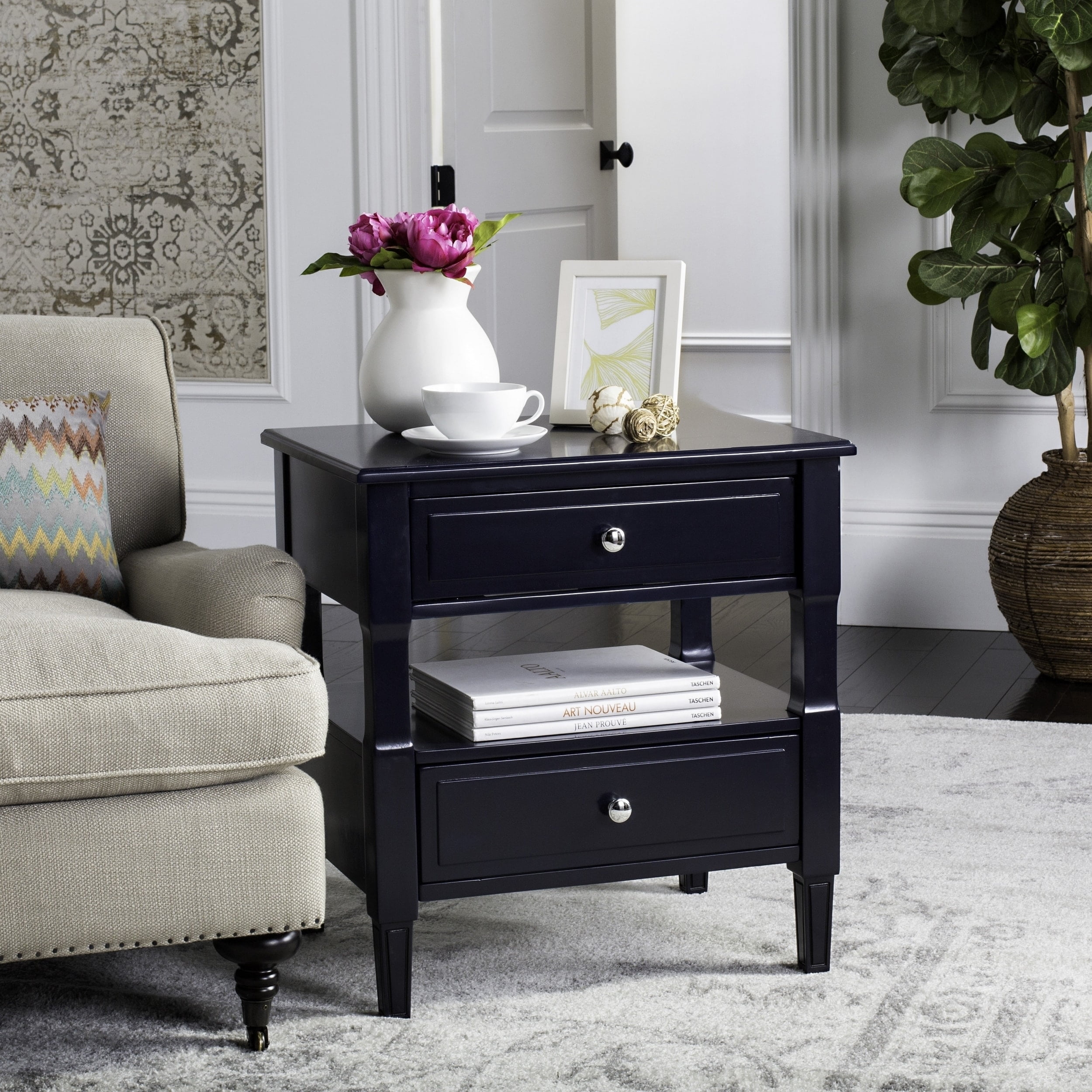 Safavieh Jenson 2Drawer Nightstand, Multiple Colors