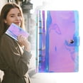 thumbnail image 2 of A6 Budget Planner Binder with Transparent Sleeves and Card Slots for Savings and Travel Journal - Purple, 2 of 9