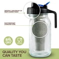thumbnail image 3 of Modern Innovations Cold Brew Mason Jar (64 oz) Ice Coffee Making at Home, 2 Quart Cold Brew Maker for Iced Coffee and Tea, Cold Brew Glass Pitcher with Stainless Steel Filter, Cold Brew Coffee Maker, 3 of 7