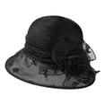 thumbnail image 5 of Tea Party Hat Easter Womens Summer Dress Hat Wide Leaf Flower Bridal Shower Hat Sun Hats Beach Hat, 5 of 7