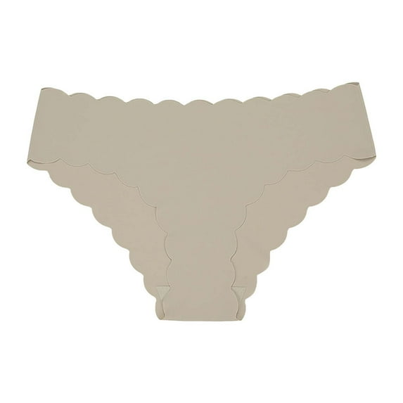 HUPOM White Underwear Women Underwear Pants Activewear Tie Seamless Waistband Gray L