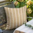 thumbnail image 3 of Throw Pillow Covers 26x26 Inch, Vintage Tan Striped Decorative Pillow Cases for Couch Sofa Bed, Rustic Minimalist Vertical Stripes Cotton Linen Square Home Decor Pillowcases with Hidden Zipper, 3 of 9