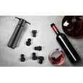 thumbnail image 6 of Wine Saver Vacuum Pump, Ongmies Pump with 6 Vacuum Wine Stoppers Wine Bottle Keep Wine Fresh Food Grade Silicone Wine Corks Fit Any Wine Bottles, Black, 6 of 9