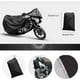 thumbnail image 5 of Funda impermeable para motocicleta, para exteriores, 300 D, de poliéster grueso, con protección UV, para moto, scooter, XL (90,5" x 37,4" x 49,2"), 5 of 5