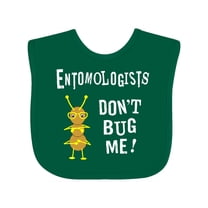 Inktastic Entomologists Bug White Text Boys or Girls Baby Bib
