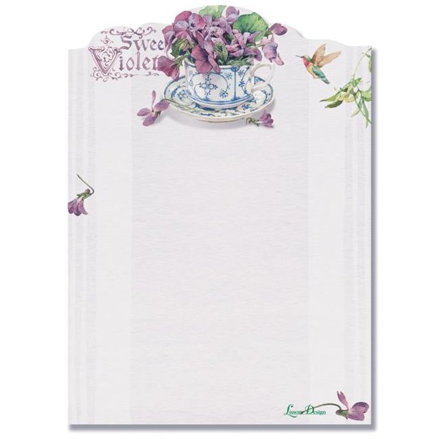 Lissom Design 28072 Carnet Collant aux Violettes Douces
