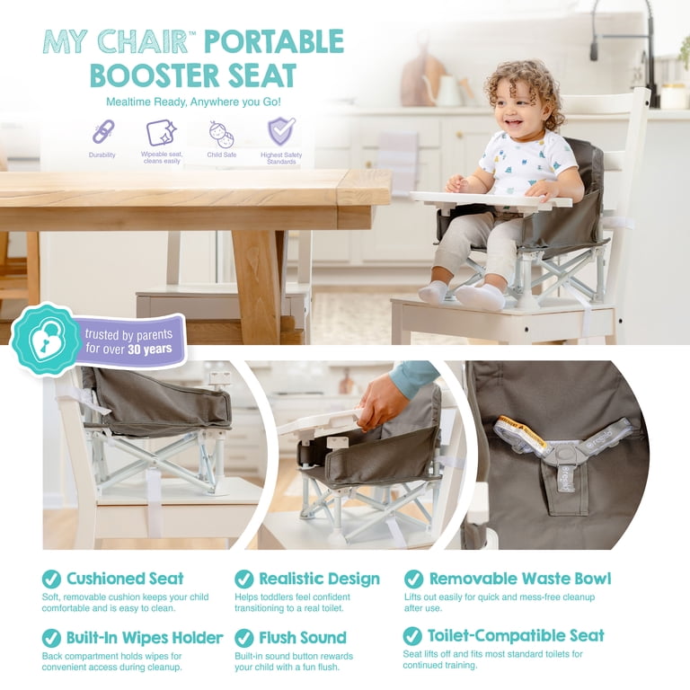 Portable Booster Seat with Attachable Tray photo 4