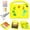 Yellow, variant on for iPad mini 6th Gen 8.3" 2021 / iPad mini 7th Generation (A17 Pro) 2024 8.3" Silicone Kids Shockproof Cute Case with Handle, Multiple Angles Stand Rugged Cover with Removable Shoulder Strap, Blue
