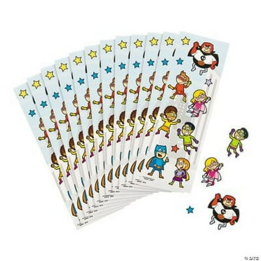 Super Hero Super Stickers - Stationery - 24 Pieces