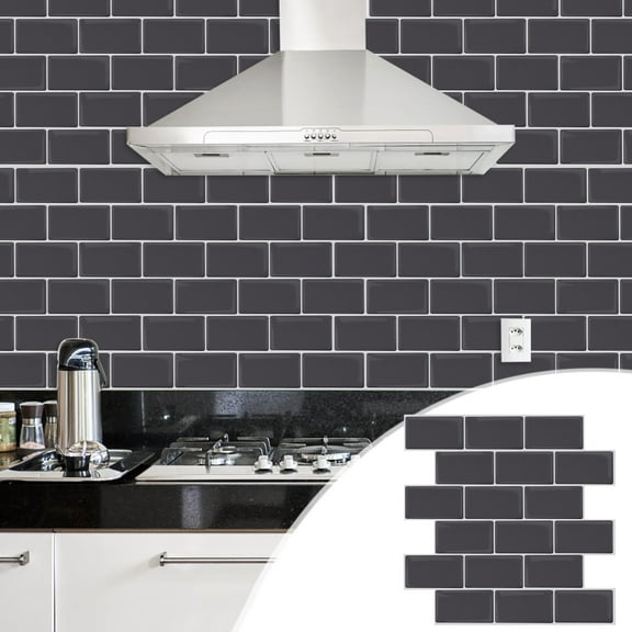 Self Adhesive Wall Stickers Peel & Stick Tile Decals for Kitchen,Bathroom,12x12 Inches (30x30 cm),Heat,Easy to Clean,DIY Home Decor,Non Yellowing,1 Pack