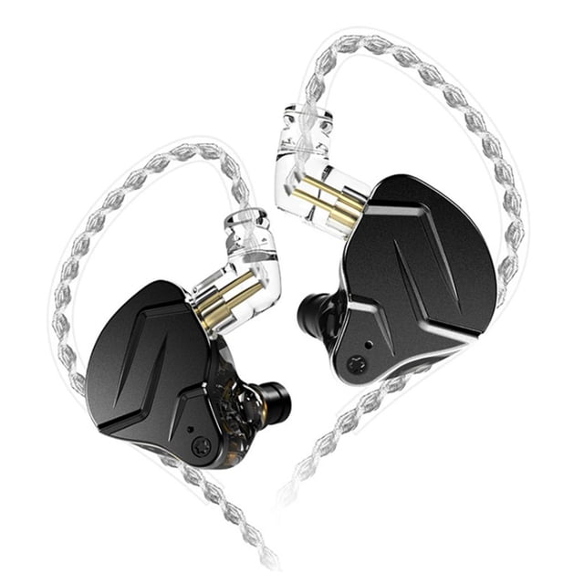 ZSN 1BA + 1DD Dual Driver Auriculares híbridos Estéreo Auriculares intrauditivos Auriculares negro sin micrófono