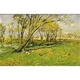 thumbnail image 2 of Herman Hartwich 18x13 Gold Ornate Wood Frame and Double Matted Museum Art Print Titled - Hackensack, New Jersey, Fisher's Pond (1894), 2 of 4