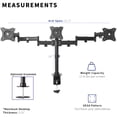 thumbnail image 6 of VIVO Triple Monitor Adjustable Mount Articulating Stand for 3 Screens up to 24", 6 of 8
