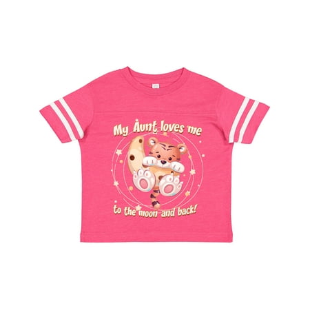 

Inktastic My Aunt Loves Me Tiger Gift Toddler Boy or Toddler Girl T-Shirt