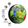 thumbnail image 6 of Lsque Pikmin Pattern Tire Covers - Tough Tire Wheel Protector for Truck, SUV, Trailer, Camper, RV - 15 inch, 6 of 7
