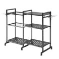 thumbnail image 4 of DYNWAVECA Organisateur d'Outils de Jardin Support de Rangement en Acier au Carbone Accessoire Multicouche pour Râteaux Abri Extérieur, 4 of 9