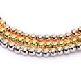 thumbnail image 3 of Pulsera Triple 3 colores con Dije de Corona Ametrinaa Chapa de oro 18k, 3 of 4