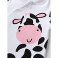 thumbnail image 6 of Infant Baby Boy Girl Clothes Cow Cartoon Long Sleeve Romper Jumpsuits Outfits 0-3 Months, 6 of 7