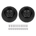 thumbnail image 2 of Dioche Pneu de Roue en Caoutchouc 2x 63mm RC pour Camion de Course à Télécommande 1/10, 2 of 8
