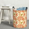 thumbnail image 6 of Fuzoiu Scandinavian Alphabet2 Print Circular Hamper,Laundry Basket with Handle,Collapsible Laundry,Dirty Clothes Storage Basket,for Bedroom Bathroom Dorm Living Room-Medium, 6 of 6