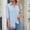 27# Light Blue, variant on Womens Button Down Shirt 3/4 Sleeve Wrinkle Free Stretch Collared Dress Shirt Business Casual Work Blouse Gray XL